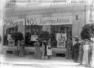 Alternativt stemmelokale for kvinner i Drammen 1905