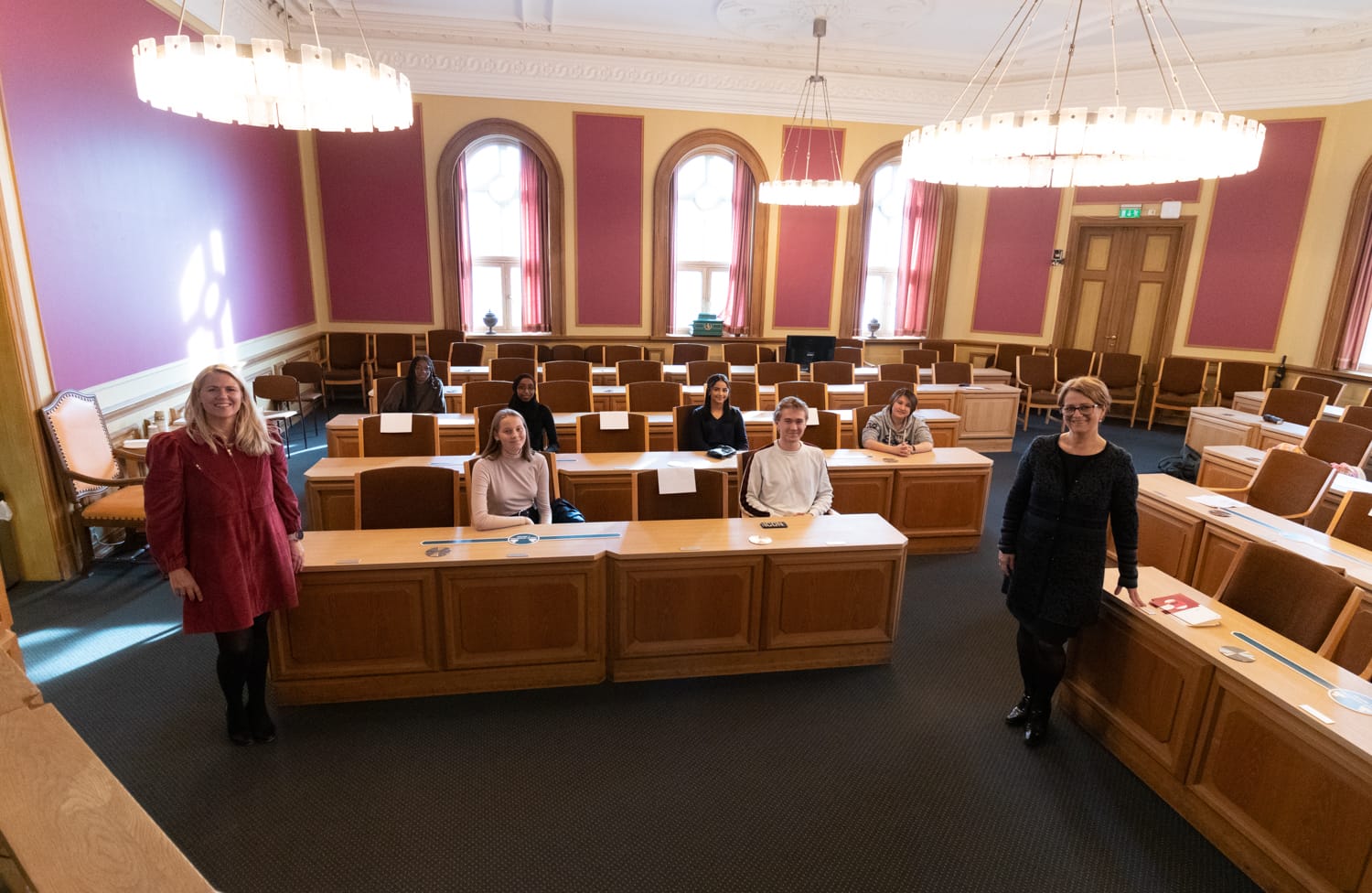 Stortingspresidenten besøker ungdomsrådet i Drammen kommune