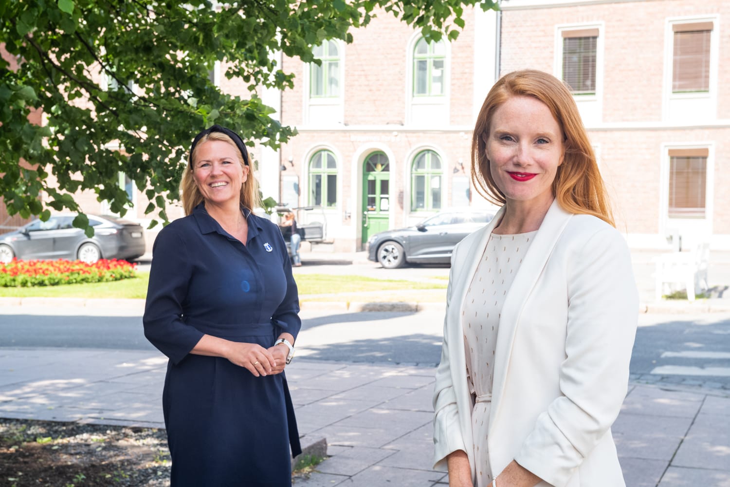 Ordfører Monica Myrvold Berg og Susanne Kaluza