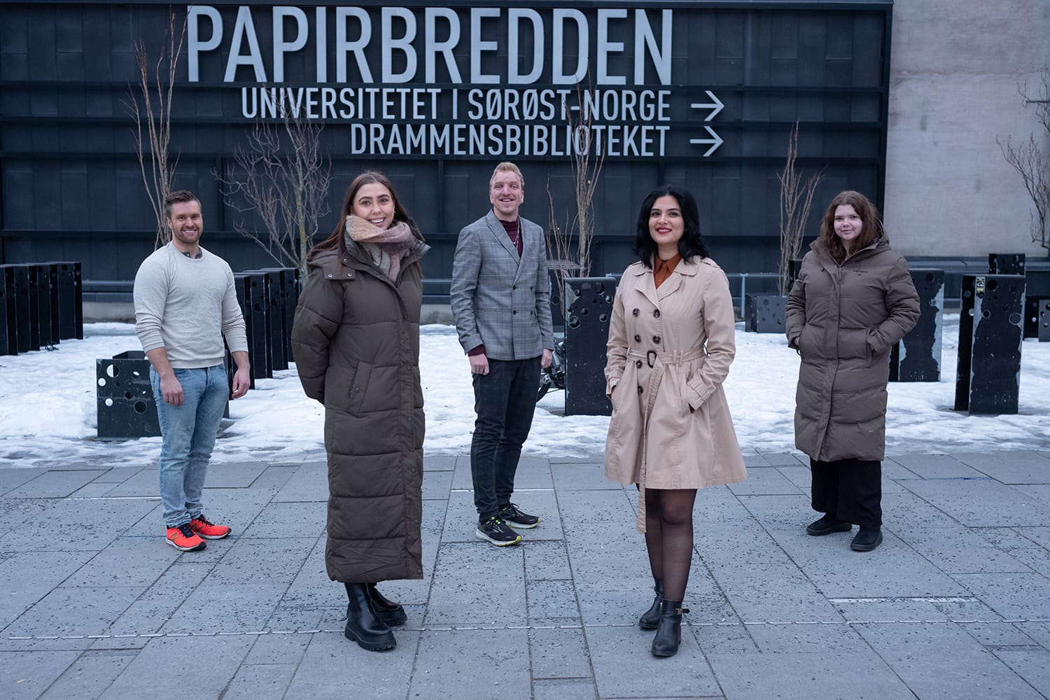 Deler av studentrådet i Drammen