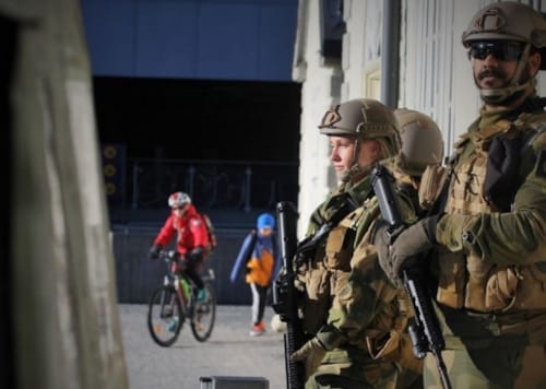 Stor militærøvelse i  Drammen og Lier