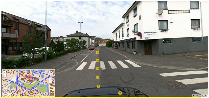 Bildet viser hvordan strekninger er tenkt envegsregulert vestover – mot Møllergata